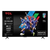 TCL TV Q6C 85Q6C 85" 4K Ultra HD Smart TV, Wi-Fi, metalik